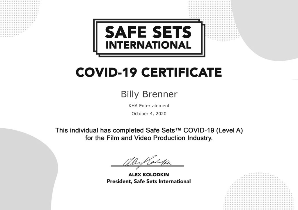 Covid-19 Compliance Certificate